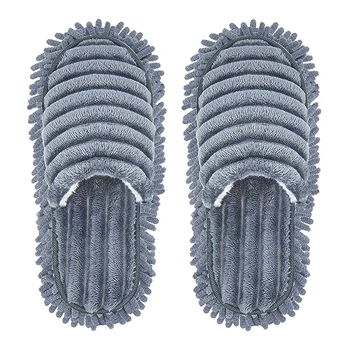 Unisex Microfiber Slippers Floor Cleaning Mop Men and Women House Dusting Slippers Floor Dust Dirt Cleaning Slipper