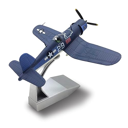 NUOTIE 1/72 Scale USA F-4U Corsair Fighter Model World War II Vintage Warplane Metal Diecast Aircraft Military Display Airplane for Display Collection or Gift