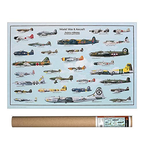 EuroGraphics World War II Aircraft Poster, 38.5 x 26.75 inch