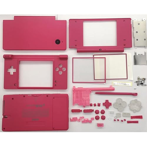 Gametown Full Housing Case Cover Shell with Buttons Replacement Parts for Nintendo DSi NDSi Console - Hot Pink