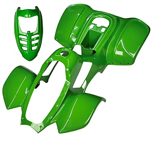 1-Piece Body Plastic Fender for IceBear Coolster 3050 Taotao Chinese Peace SunL MotoTec Kids ATV Quad 110cc (Green)