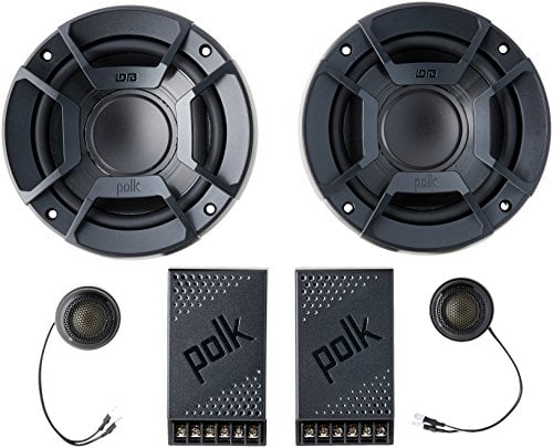 Polk Audio DB5252 DB+ Series Component Speaker System for Car & Marine - 5-1/4" 2-Way Speaker, 4-Ohm Impedance, 50-23kHz Frequency Response, Polypropylene Woofer Cone, Separate Silk Dome Tweeter