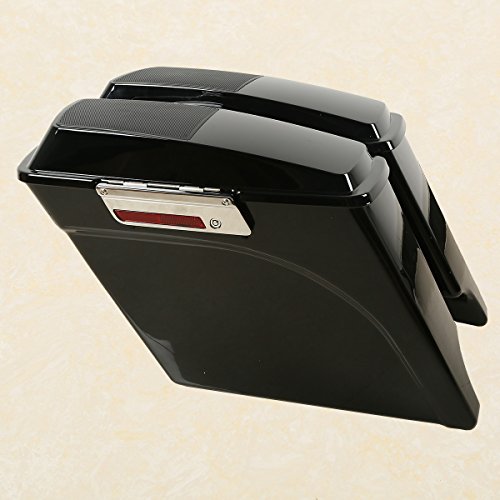 XFMT 5" Stretched Saddlebags Extended Saddle Bags W/ 6x9" Speaker Llids For Harley Touring Road King Street Glide Road Glide Electra Glide Ultra Classic 1993-2013