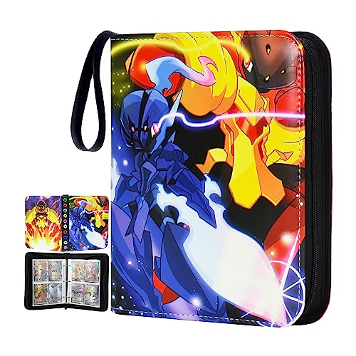 Card Binder Cards Holder 4-Pocket,Trading Binders for Card Games Collection Case Book Fits 440 Cards with 50 Removable Sleeves Display Storage Carrying Case