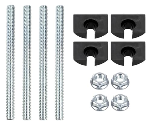 Spare Hardware Parts HEMNES Bed Frame Crescent Nut, Threaded Pin and Nut (Replacement for IKEA Part #102335 + 111451 + 104875) (Pack of 4)