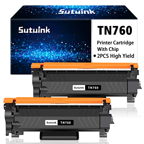 TN760 TN730 TN-760 TN-730 Compatible Toner Cartridge Replacement for Brother TN760 TN730 Printer Toner for MFC-L2710DW HL-L2390DW DCP-L2550DW HL-L2395DW HL-L2350DW HL-L2370DW MFC-L2750DW2 Black