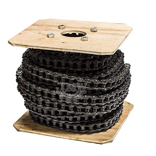 Jeremywell 41 Roller Chain 50 Feet with 5 Connecting Links for Go Karts, Mini Bikes, Scooters, ATV, MTV, Dirt Bike and Other Industrial Machinery