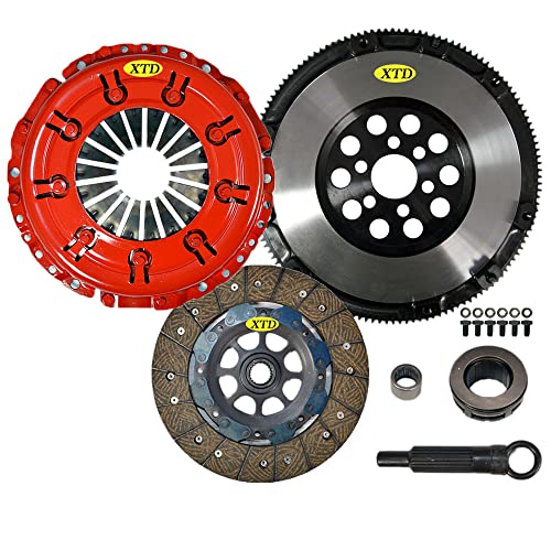 AMC STAGE 2 SMOOTH CLUTCH KIT & FLYWHEEL KIT compatible with 1997-2005 Audi A4 1.8T 1998-2005 Volkswagen Passat 1.8T (1.8L DOHC Turbo)