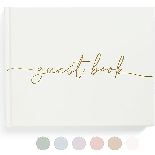 Lamare Wedding Guest Book - Elegant Guest Book Weddings Reception, Baby Shower, Polaroid Guest Book for Wedding and Special Events - 100 Blank Pages for Wedding Sign in and Photos