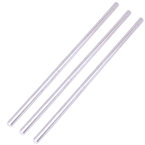 VERNUOS 3 Pieces 1/2" Diameter 6061 Aluminum Round Rod 12" Long,+0/ -.01"T6511, Extruded, 0.5" Diameter