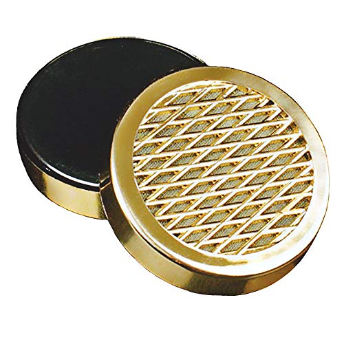 Cigar Humidifier - for Tobacco Moisturizing and Increased Humidity,Round and PVC Material, Gold Tone