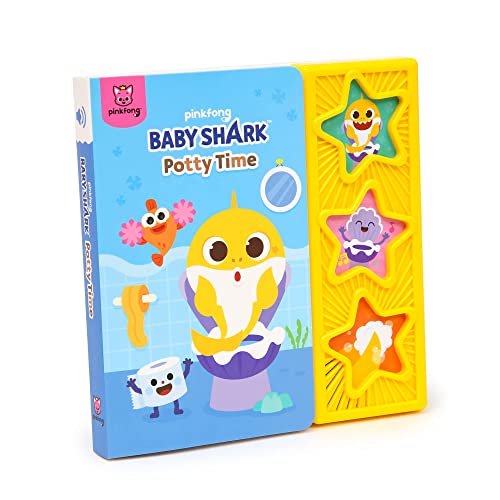 Baby Shark Potty Time 3 Button Sound Book, Baby Shark Healthy Habits Sound Books, Interactive Potty Training Books for Toddlers, Learning & Education Toys, Baby Shark Gifts for Babies