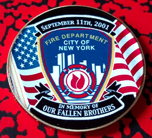 9/11 New York FDNY Fire Department Colorized Challenge Art Coin