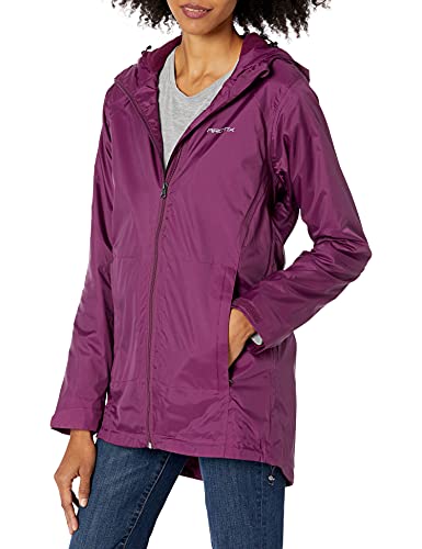 Arctix Women's Valley Fleece Lined Rain Jacket, Plum, Large
