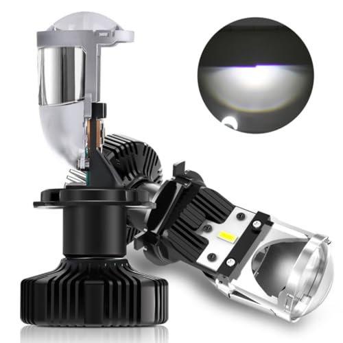 CO LIGHT Anti-glare 9003/H4 LED Headlight Bulbs with Z-shaped Cut-off Line Mini Projector Lens Canbus Hi/Lo Beam, 20000 lumens H4 LED Headlight Bulbs for Headlight Retrofits