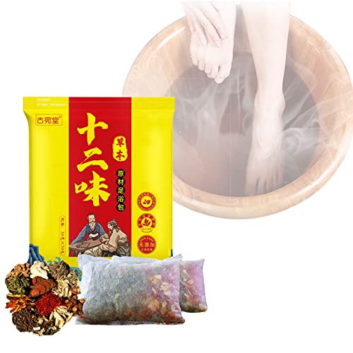30 bag Natural Mugwort Herb Foot Soak Wormwood Chinese Medicine Foot Bath Powder for Foot Reflexology Boost Immunity Strengthen Lung Power
