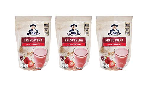 Quaker Frescavena Fresa (Strawberry) Oat Beverage Mix (3 Pack, Total of 33.3oz)