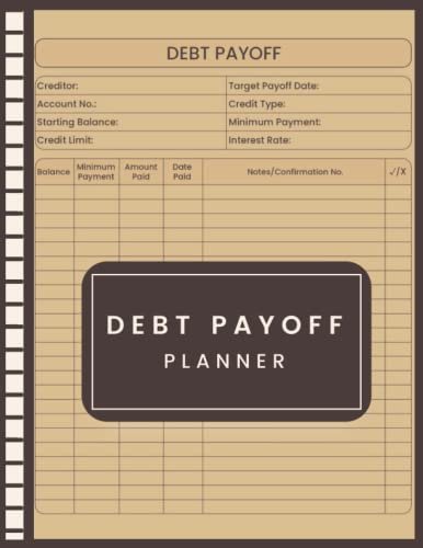 Debt Payoff Planner: Simple Debt Payoff Tracker to Pay off Your Debts and Manage your Credit Card | Debt Payment Tracker to Get Out of Debts and Control Your Financial Situation.
