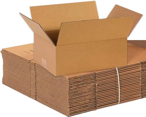 Partners Brand14x10x6Corrugated Cardboard Boxes for Packing, Moving, & Shipping,14"L x 10"W x 6"H, Pack of25| Packaging Storage Box for Business, Strong Wholesale Bulk Boxes