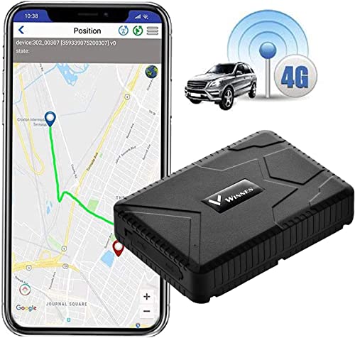 4G GPS Tracker for Vehicles 7800mAh Waterproof Real Time Car GPS Tracker with Strong Magnet Hidden Tracker Device for Cars, Motorcycles, Trucks, Boats, Fleets(4G TK915)