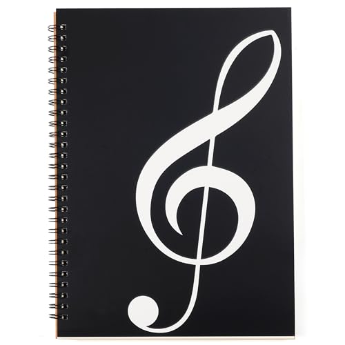 Blank Sheet Music Notebook, 160 Pages Composition Staff Paper Notebook, Manuscript Paper Notebook, 10 Staves (Music clef notebook)