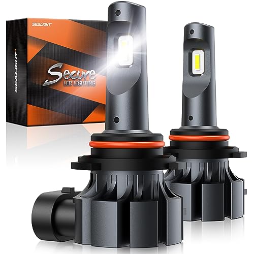 SEALIGHT 9006/HB4 LED Fog Light Bulbs, 6000K Xenon White 9006 Fog Lights LED or DRL Bulbs, 400% Brightness, 1:1 Halogen Size, 90% Energy-saving, Pack of 2