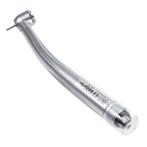 4E's USA High Speed Handpiece with Std.Head 12.6mm x H14.6mm: Dental Handpiece with LED Light, 4 Holes Coupling & Air-Turbine Motor : Perfect for Drilling, Grinding & Repairing, 510(K) Approved