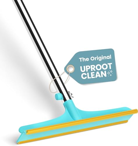 Uproot Clean Xtra - Pet Hair Removal Broom - Telescopic 60" Handle & Reusable Design - Like an Uproot Cleaner Pro Pet Hair Remover, but Created to be an Excellent Carpet Rake for Pet Hair Removal