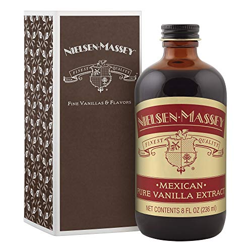 Nielsen-Massey Mexican Pure Vanilla Extract for Baking and Cooking, 8 Ounce Bottle with Gift Box