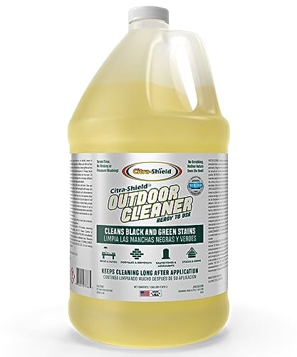 Citra-Shield Outdoor Cleaner (Concrete Cleaner, Roof Cleaner, Walls Cleaner, Headstone Cleaner, Deck and Vinyl Siding Cleaner) - RTU Outdoor Cleaner Pack of 1