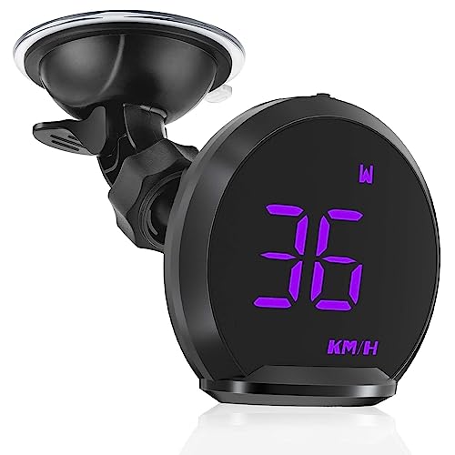 ACECAR Digital GPS Speedometer New HUD Universal Car Head Up Display LCD Display HUD with MPH Digital Speed Fatigued Driving Alert Overspeed Driving Direction for All Vehicle