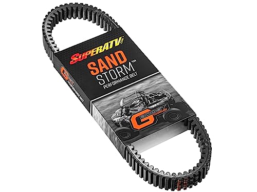 SuperATV Heavy-Duty Sand Storm CVT Drive Belt for Can-Am Commander/Renegade/Outlander/Maverick (See Fitment) | Best Belt for High-RPM Action & High Heat | High Power Transfer Through Your Clutch