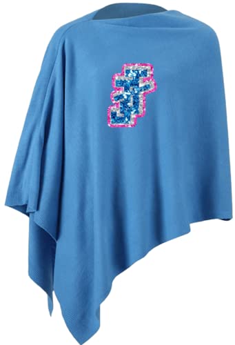 Poncho Shawl BLUE Jack and Jill of America Inc | JJOA Sweater JnJ Wrap | Gift for Her Mom