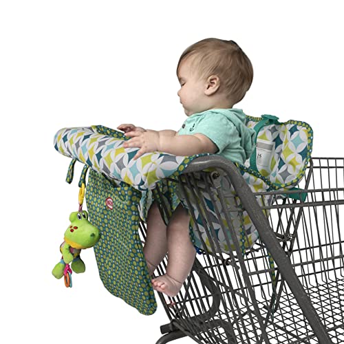 Nuby Shopping and High Chair Soft Fabric Cover, Multi-Use, Installs in Seconds, Diamond Print