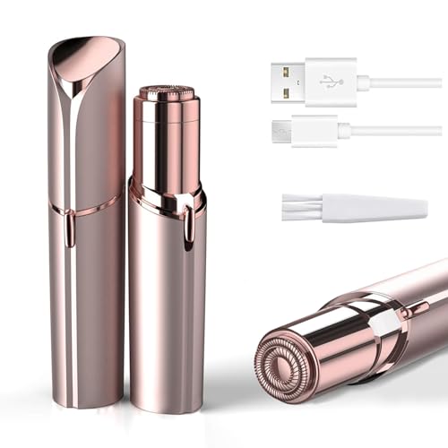 innobeaut Facial Hair Remover for Women, Painless Hair Removal Device Portable Womens Facial Hair Remover for Face, Rose Gold