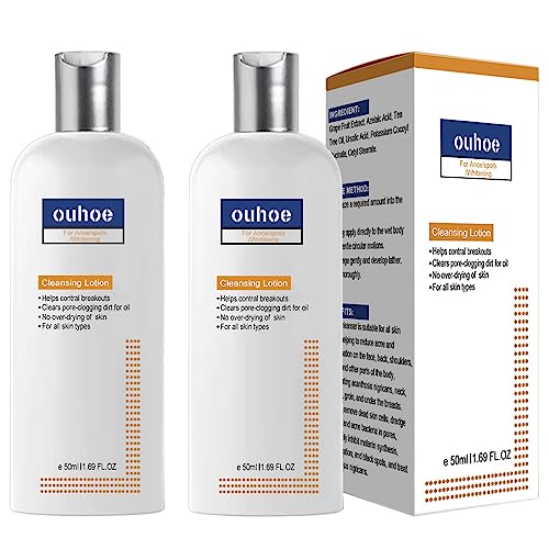 2PCS Ouhoe Cleansing Lotion, CC Cleansing Lotion, Cleansing Lotion, Acanthosis Nigricans Cleansing Lotion, Acne & Spots & Acanthosis Nigricans, Cleansing Lotion