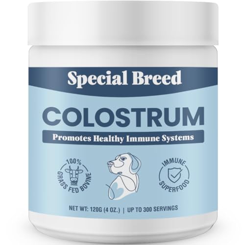 Special Breed Bovine Colostrum for Dogs and Cats, Immune Support Supplement for Allergy and Itch Relief, Grass Fed Colostrum Powder (120 Grams)