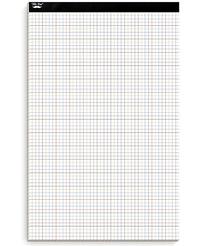 Mr. Pen- Graph Paper, 22 Sheets, 17"x11", 4x4 (4 Squares Per Inch), Colored Lined, graphing paper, grid paper, graph paper pad, 1/4 graph paper 1/4 inch grid, drafting paper, large graph paper