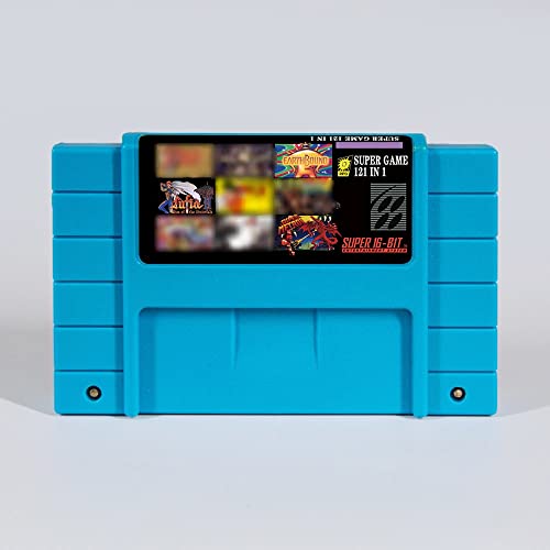 Super Cartridge 121 in 1 Multi Game Cartridge for SNES - 16Bit Classic Game Consoles