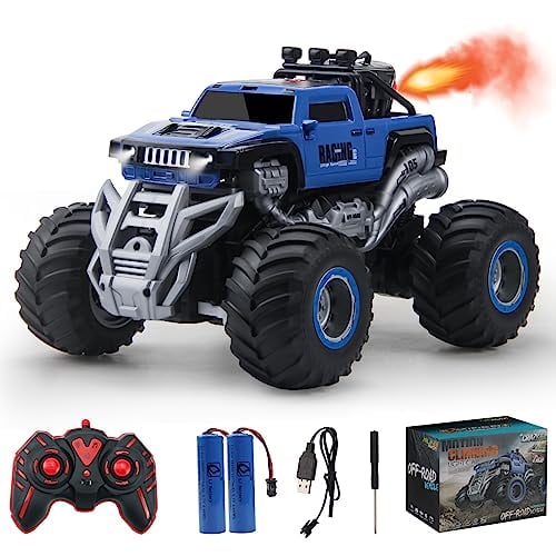 MYDOVA Monster Truck, 1:16 Scale All Terrain Off Road Large Remote Control Car with Spray, RC Cars Toy Gifts for Boys Age 8-12 and Girls 4-7,Adults