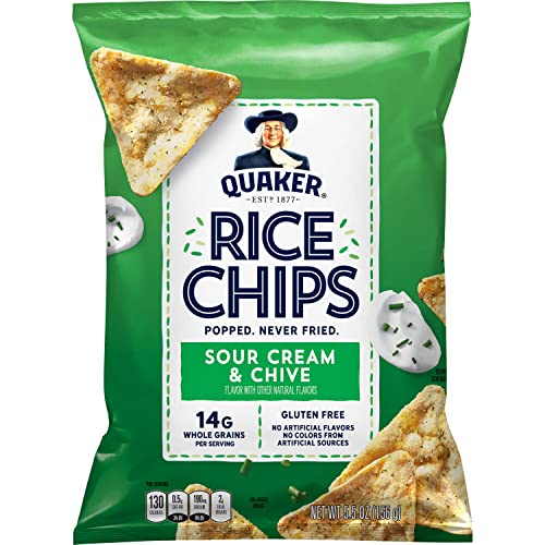 Quaker Rice Chips Sour Cream & Chive, 5.5 Oz