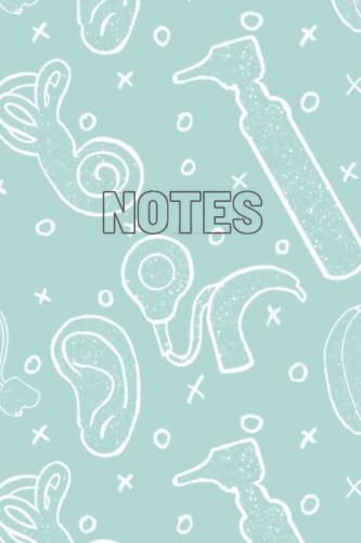 Notes: An audiology themed, lined notebook perfect for clinical notes.