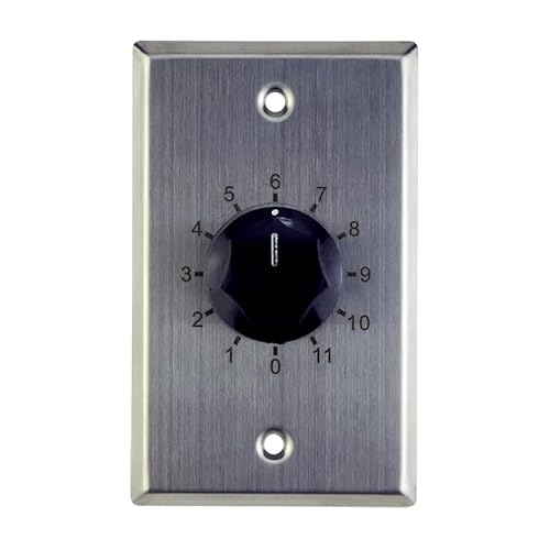 Stainless Steel Volume Control Wall Plate, 25/70V
