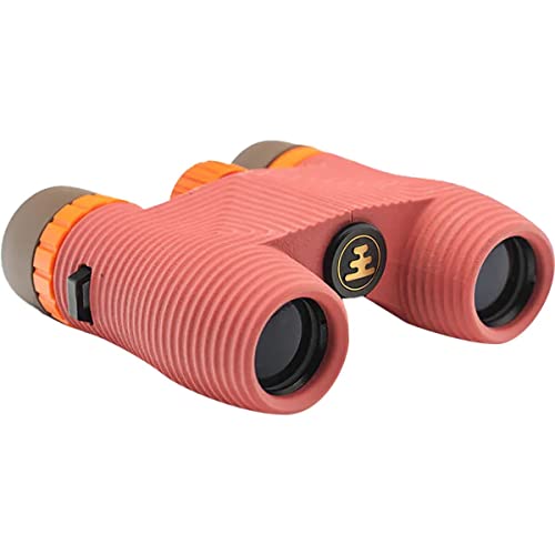 Nocs Provisions Standard Issue 10x25 Waterproof Binoculars | Lightweight, Compact, 10x Magnification, Wide View, Multi-Coated Lenses for Bird Watching, Hiking, Camping, and Outdoor Activities - Red