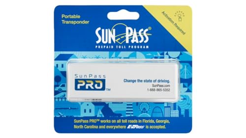 Sunpass Pro Sun Pass Transponder Prepaid Toll Program - Florida and 21 Other States!