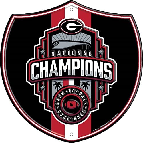 Hangtime Bulldog Nation - University of Georgia National Champs back-to-back Route Sign