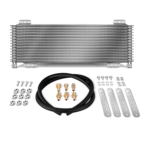 SINTLY LPD47391 Low Pressure Drop 40k Transmission Oil Cooler Kit Compatible with Heavy Duty 40,000 GVW Max with Mounting Hardware