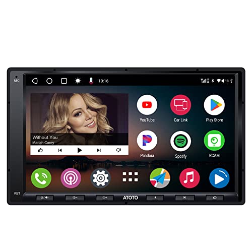 ATOTO A6G2A7PF Double-DIN Android Car Stereo, Wireless CarPlay, Wireless Android Auto, GPS Tracking, 7"Touchscreen in-Dash Navigation, Mirrorlink, WiFi/BT/USB Tethering, Dual Bluetooth, HD LRV,2G+32G