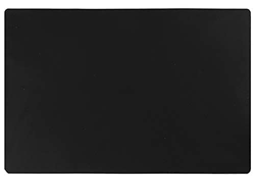 KimTin 23.62" by 15.75" Extra Large Mulitpurpose Silicone Placemat,Countertop Protector, Kitchen Counter Mat, Table Mat, Heat Resistant, Washable, Non Slip (Black)