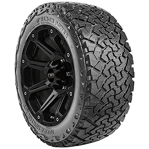 Venom Power Terra Hunter X/T XT All-Terrain Mud Light Truck Radial Tire-37X13.50R20LT 37X13.50X20 37X13.50-20 127Q Load Range E LRE 10-Ply BSW Black Side Wall